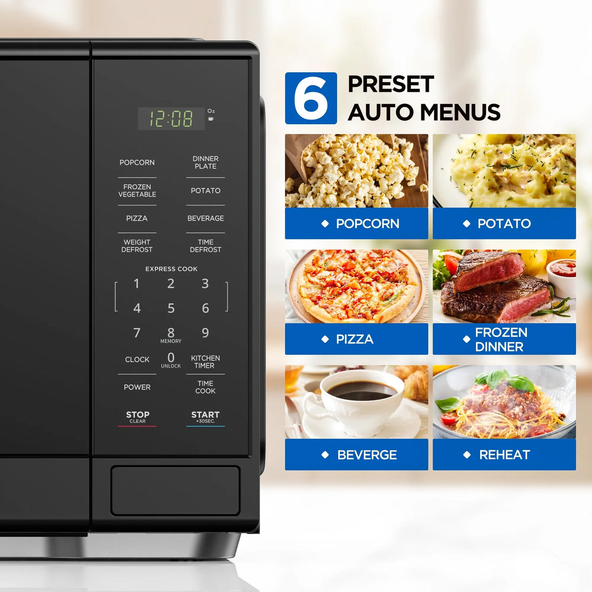 2026 NEW Mainstays 1.1 Cu. ft Microwave Oven in Black