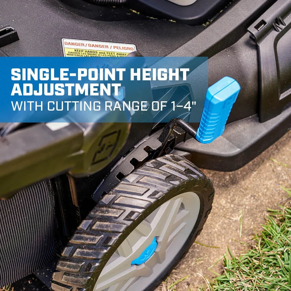 2026 NEW HART 40-Volt 21-inch Supercharge 3-in-1 Self-Propelled Mower Kit, (2) 6.0Ah Lithium-Ion Batteries