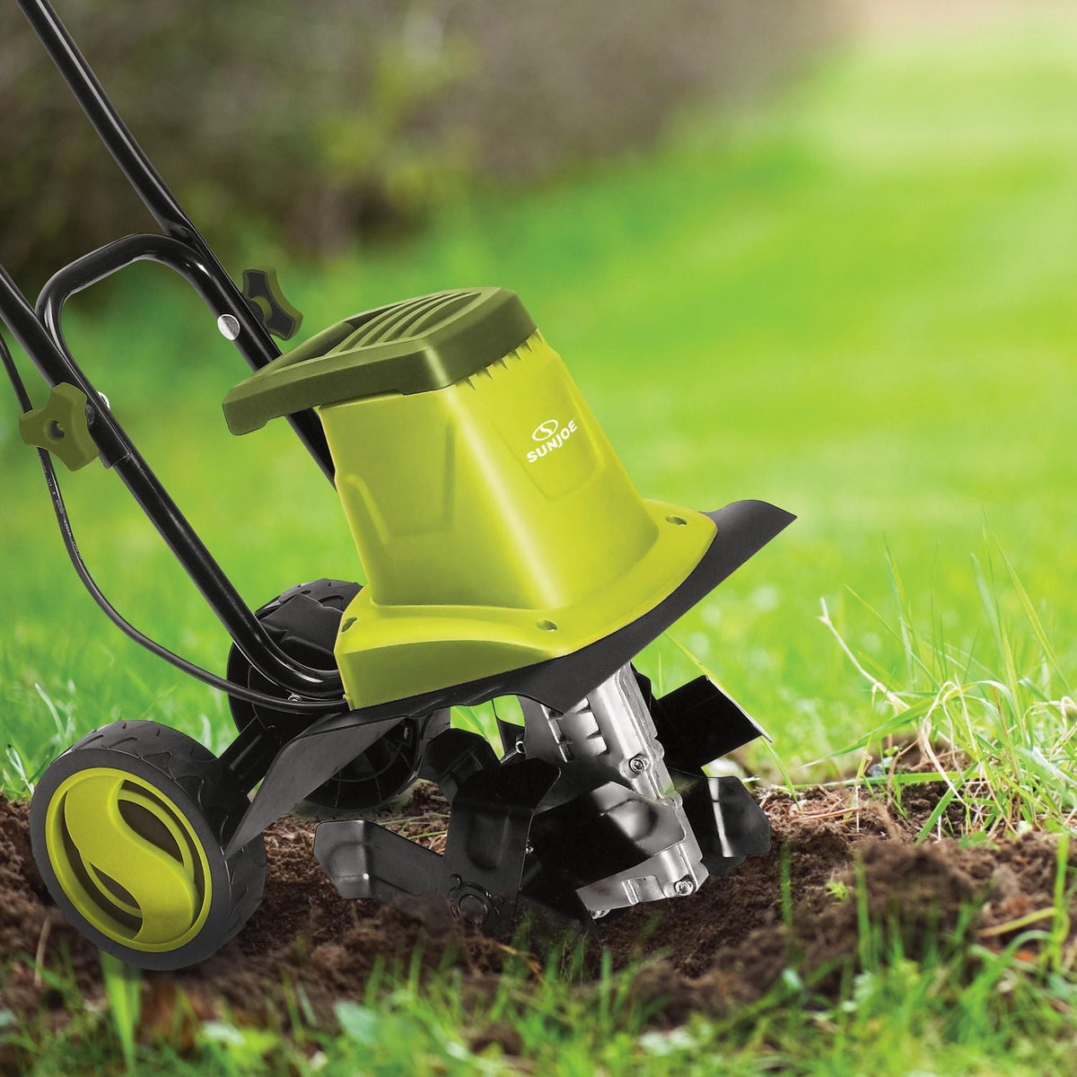 2026 NEW Sun Joe TJ602E Electric Garden Tiller/Cultivator, 12-Inch, 8 Amp