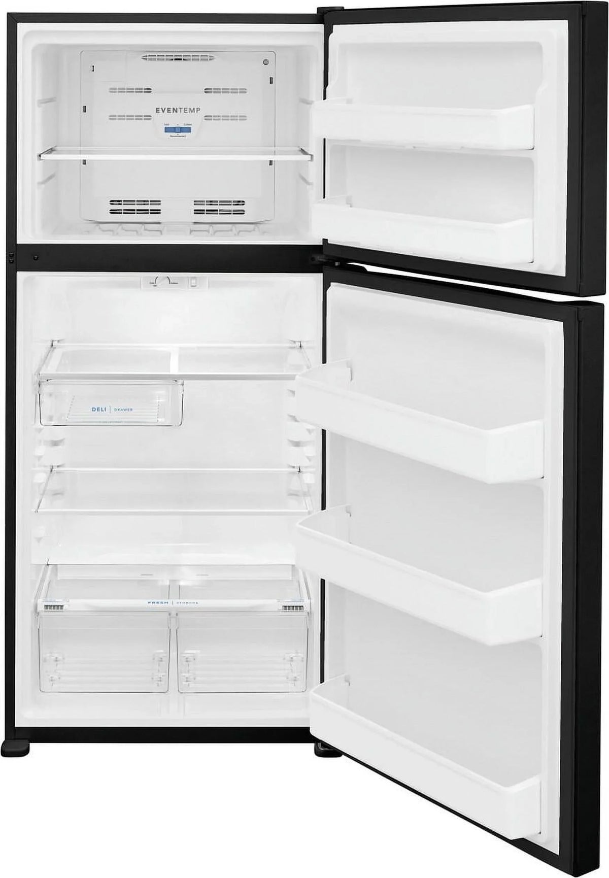 2026 NEW Frigidaire FFTR1835VB 18.3 Cu. Ft. Top Freezer Refrigerator, Black