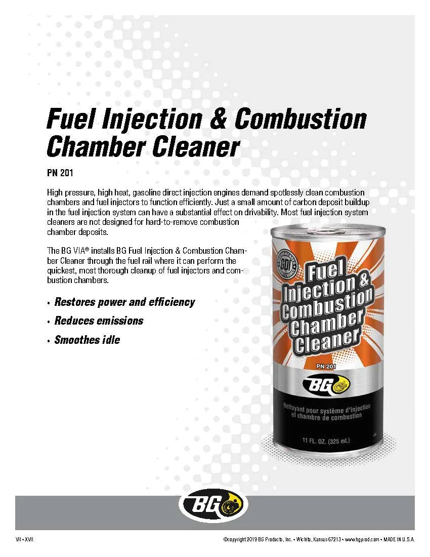 2026 NEW BG K1003 Fuel Injection & Combustion Chamber Cleaner PN 201 & BG Platinum 44K Fuel System Cleaner PN 208 With Pocket Screwdriver