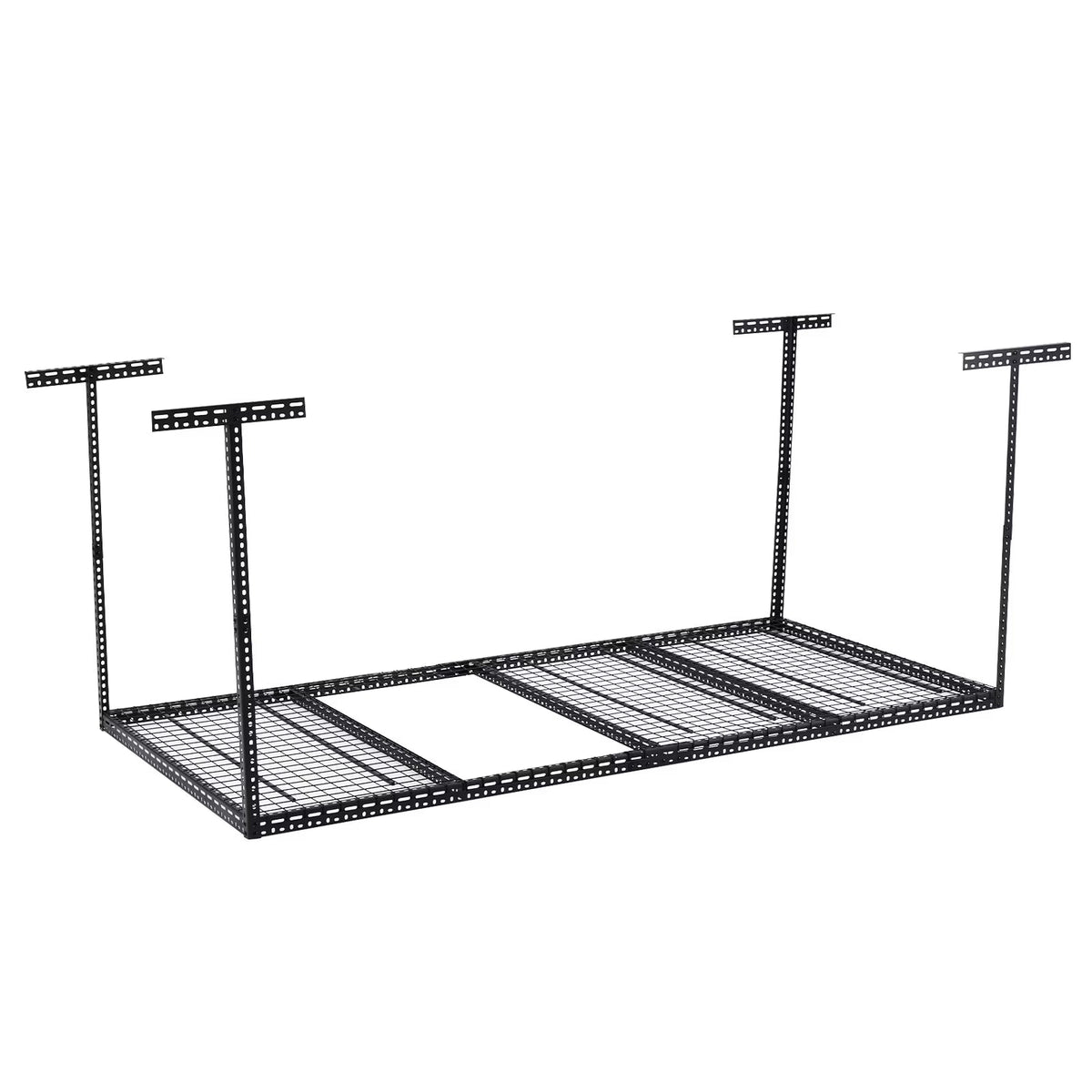 2026 NEW 4x6 Overhead Garage Storage Rack -C Heavy Duty Metal Ceiling Shelving, Adjustable Organization System for Garage -C 330lb Capacity, Easy Install
