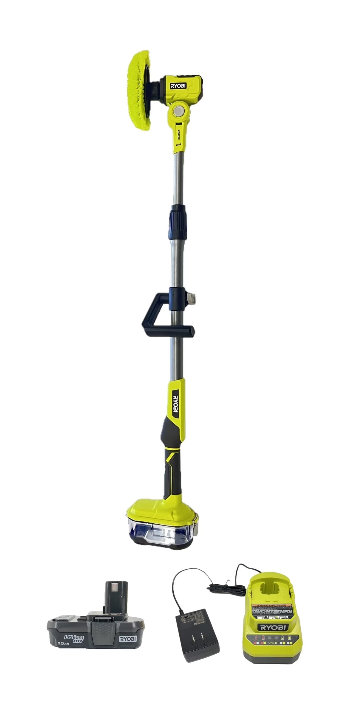 2026 NEW RYOBI ONE+ 18V P4500 Cordless Telescoping Power Scrubber Kit with Battery and Charger