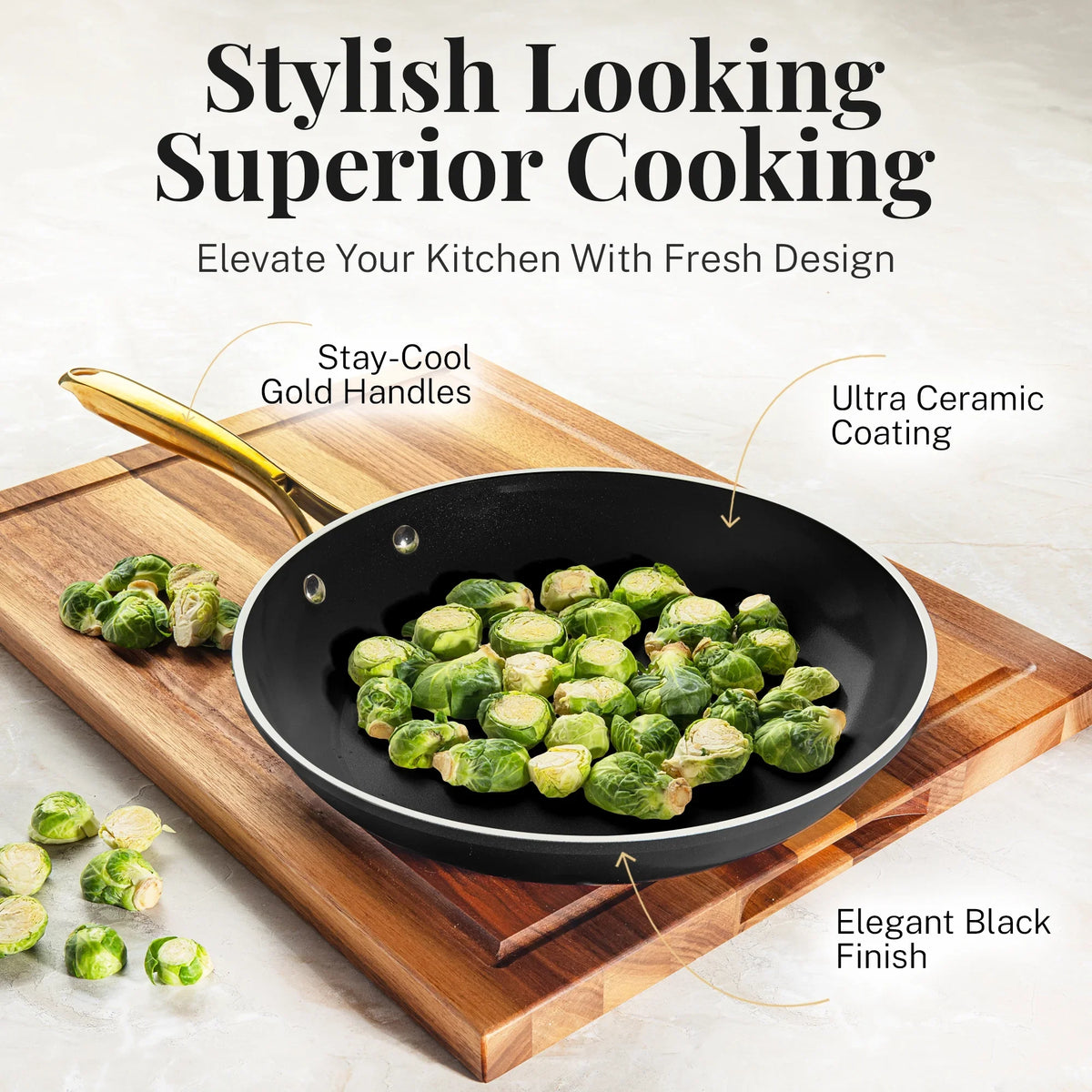 2026 NEW Gotham Steel 15 Pc Ceramic Cookware Set Nonstick, Ceramic Pots and Pans Set Non Stick with Steamer & Cooking Utensils, Non Toxic, Premium Stay Cool Handles, Oven & Dishwasher Safe, Blue