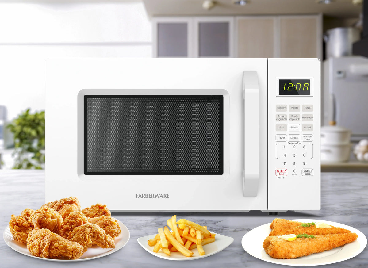 2026 NEW Farberware 1.1 Cu. Ft. 1000-Watt Compact Microwave Oven, Black