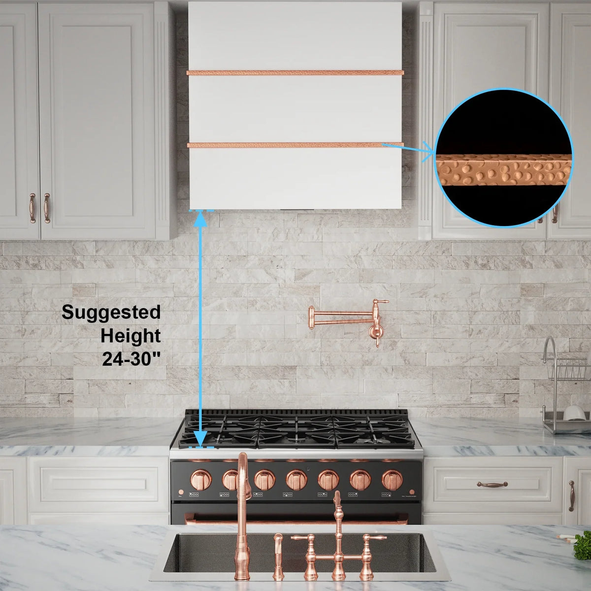 2026 NEW Akicon Range Hood 30 Inch, 600 CFM Ducted Vent Hood, Stainless Steel Box Kitchen Hood with 2 LED Lights, Removable Baffle Filters