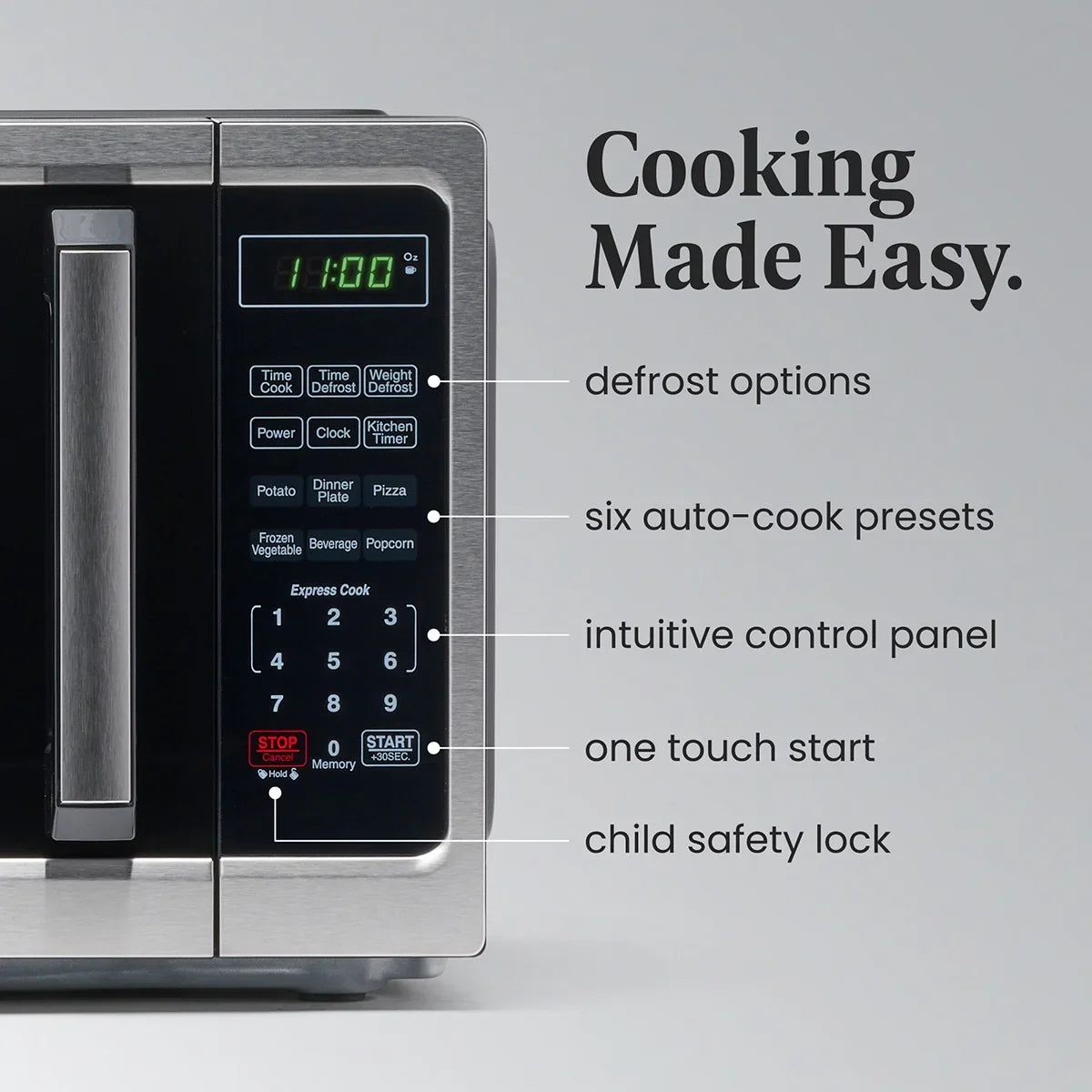 2026 NEW Farberware Classic 0.9 Cu. Ft 900-Watt Microwave Oven, Stainless Steel