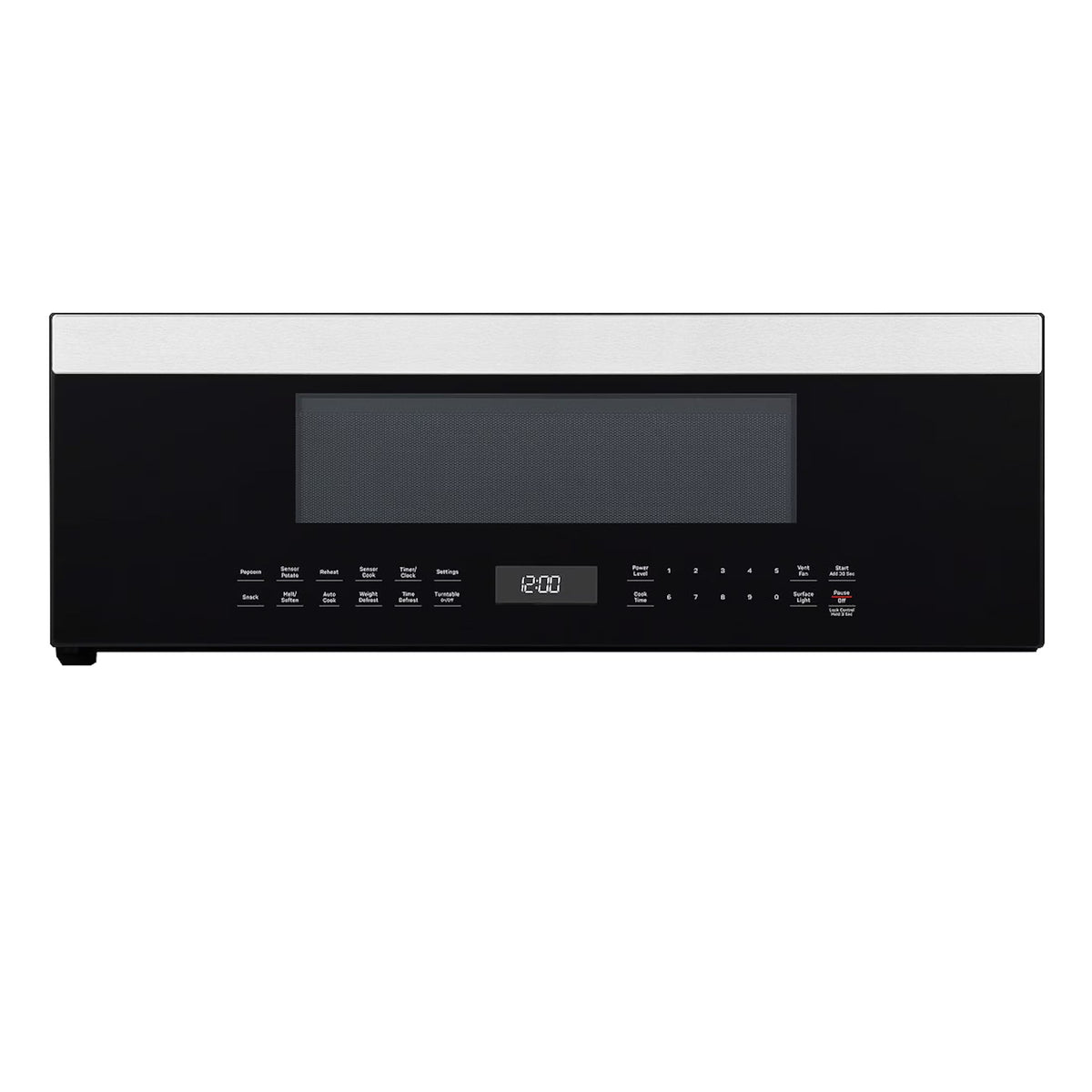 2026 NEW GE Profile 1.2 cu. ft. Low Profile Over-the-Range Microwave in Stainless Steel with Sensor Cooking, 1000W, 400 CFM Venting, LED Light