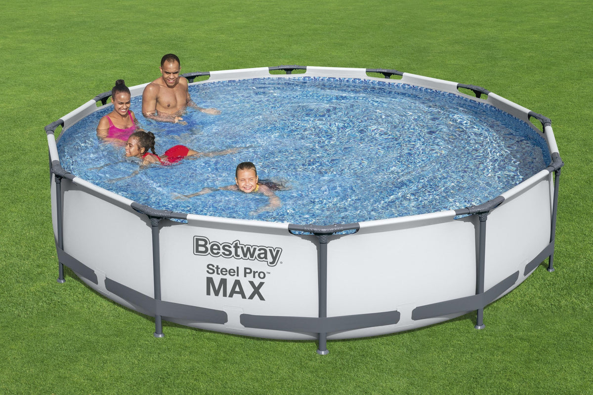 2026 NEW Bestway Steel Pro MAX 10' x 30" Above Ground Pool Set Round