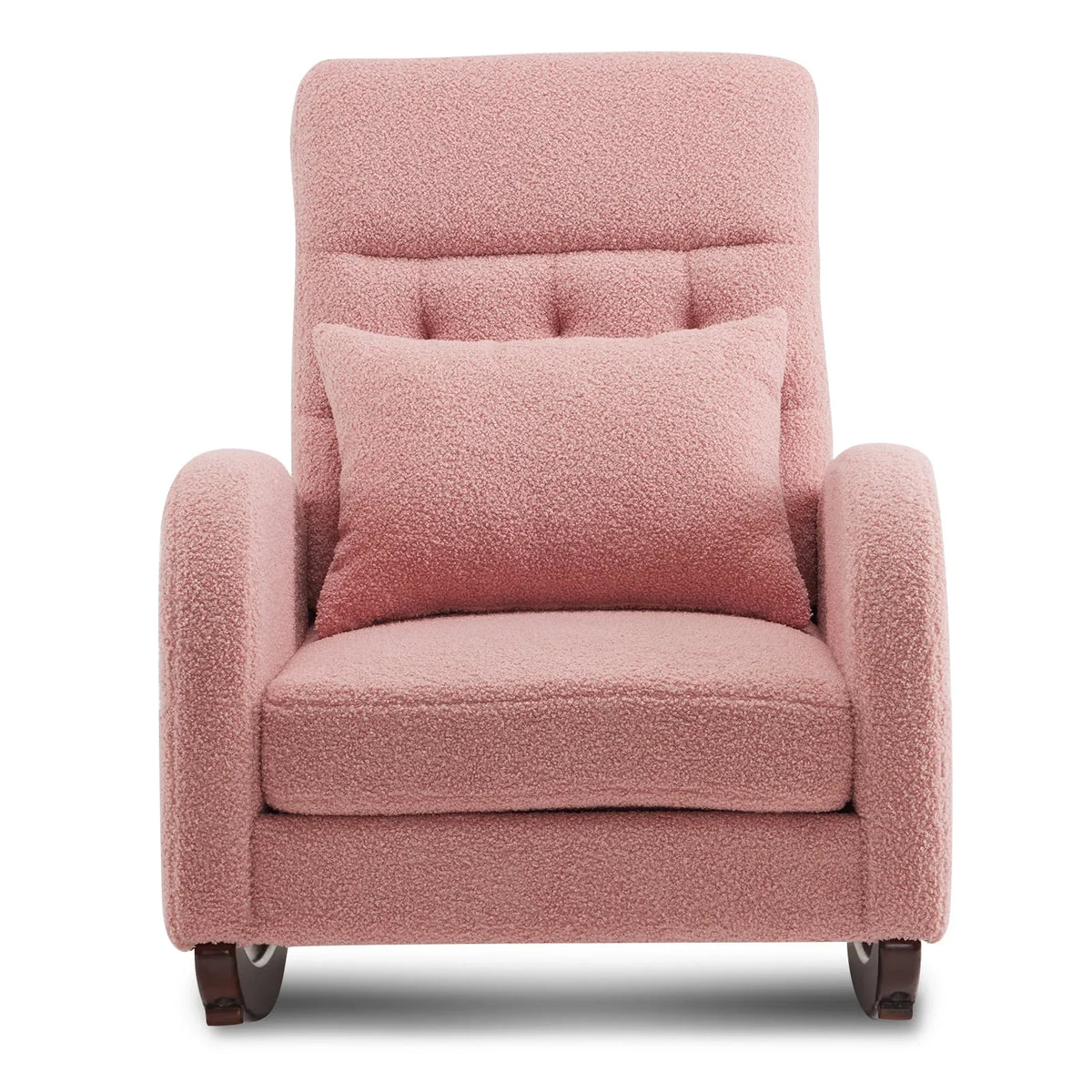 2026 NEW Ktaxon Rocking Accent Chair Glider Reading Chair Comfy Teddy Velvet Upholstered Single Sofa Rocker for Living Room, Nursery, Bedroom Beige