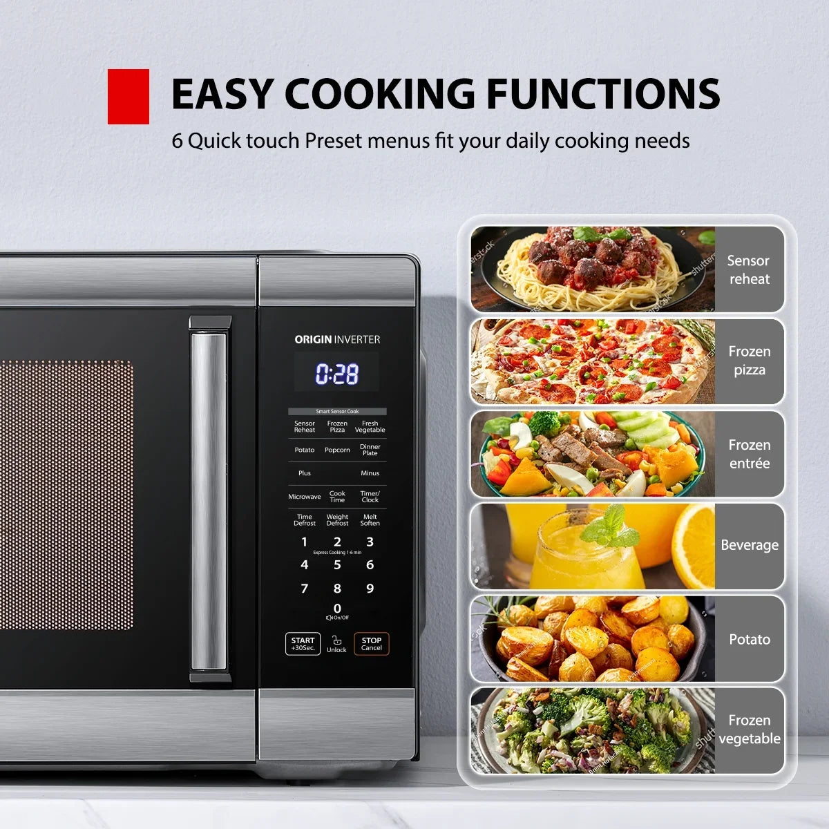 2026 NEW Toshiba 2.2 cu. ft. 24.4'' Microwave Oven in Stainless Steel