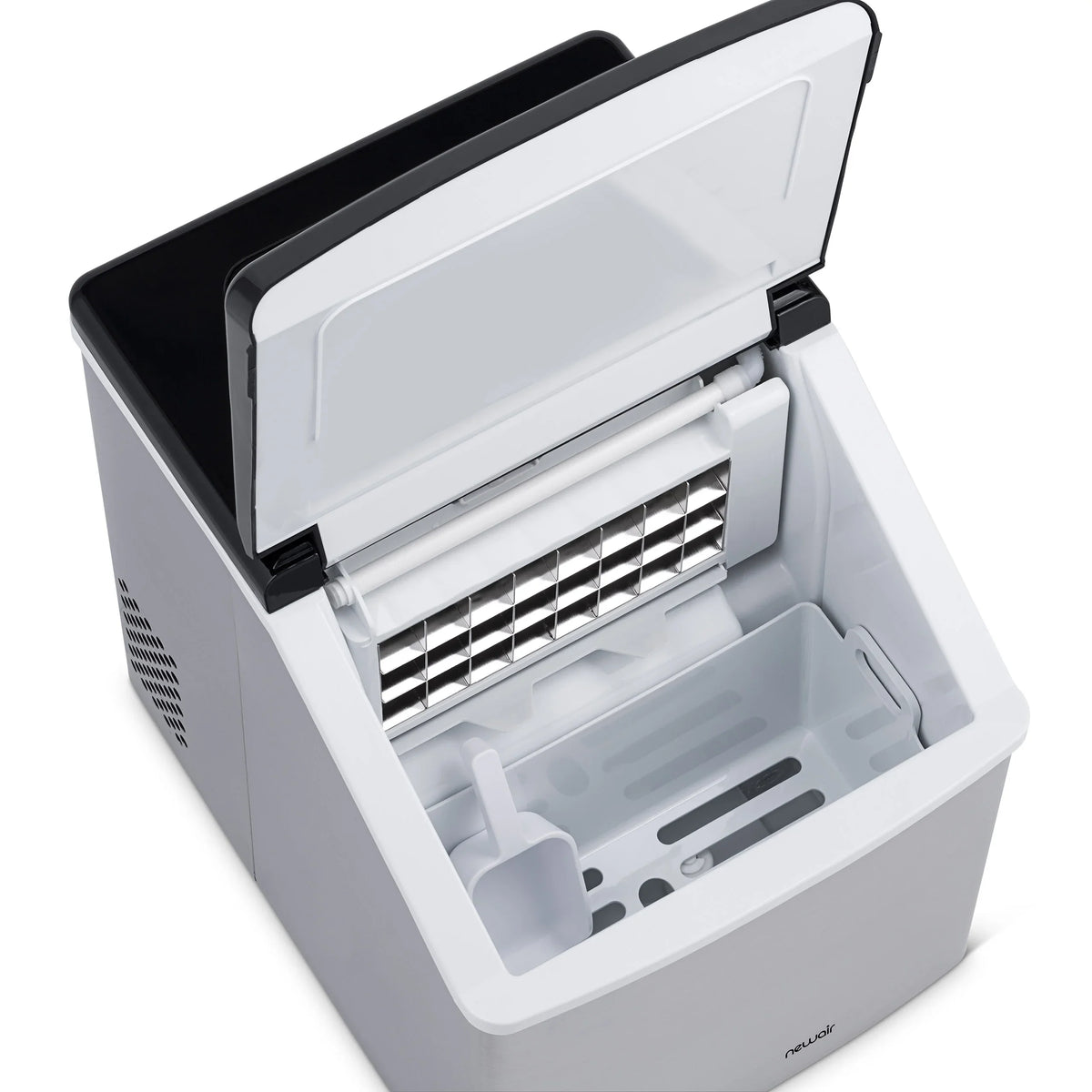 2026 NEW Newair Portable Countertop 40lb Clear Ice Maker Machine, Stainless Steel