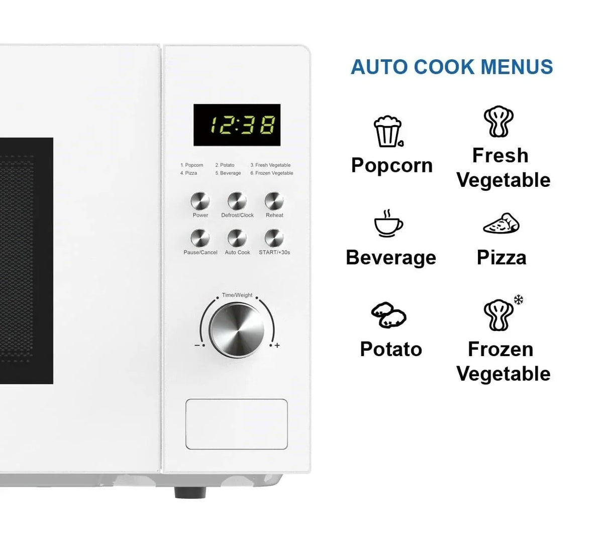 2026 NEW Emerson 1.1 Cu Ft, 1000W White Countertop Microwave Oven, MW1101W