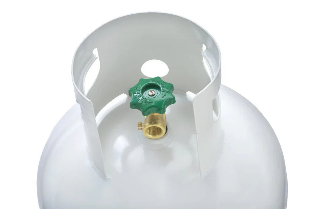 2026 NEW Flame King 100 lb Steel Propane Tank Cylinder POL Valve (Ships Empty)
