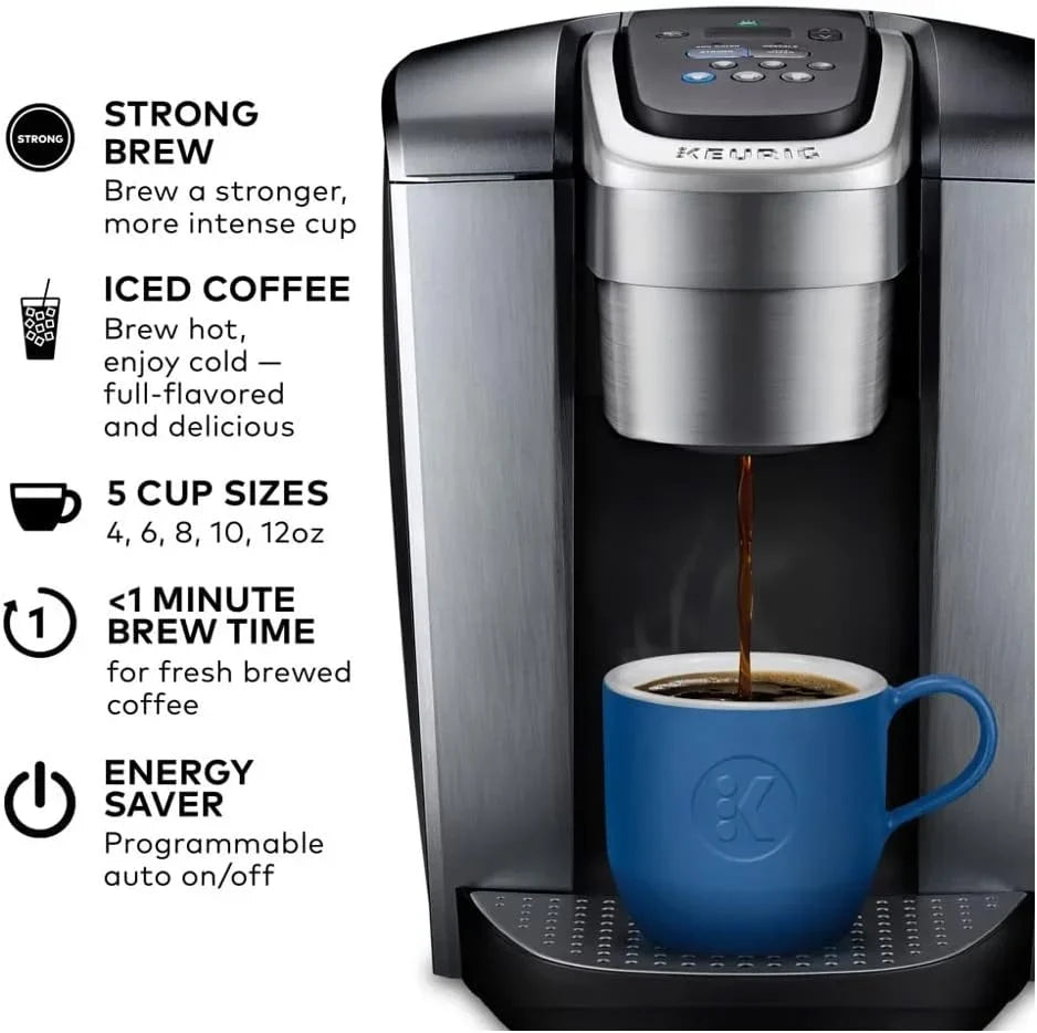 2026 NEW Restored Keurig K-Elite Single-Serve K-Cup Pod Coffee Maker, (Brushed Silver) (Refurbished)