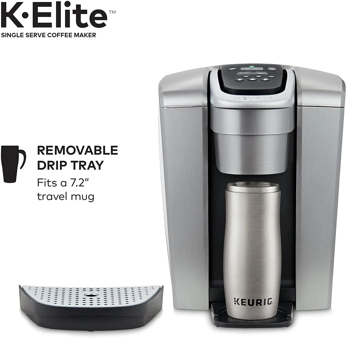 2026 NEW Keurig K-Elite Coffee Maker, Single Serve K-Cup Pod Coffee Brewer, With Iced Coffee Capability & 3-Month Brewer Maintenance Kit Includes Descaling Solution, Water Filter Cartridges & Rinse Pods