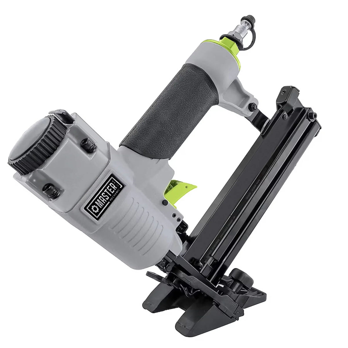 2026 NEW Master Mechanic 4-in-1 Mini Pneumatic Flooring Nailer/Stapler, Gray