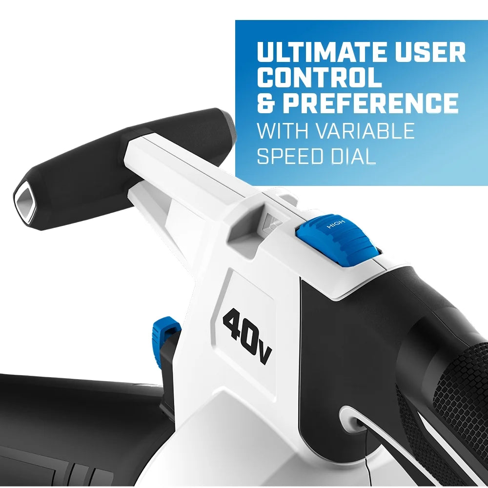 2026 NEW HART 40V Cordless Leaf Vacuum Kit, (1) 4.0Ah Lithium-Ion Battery