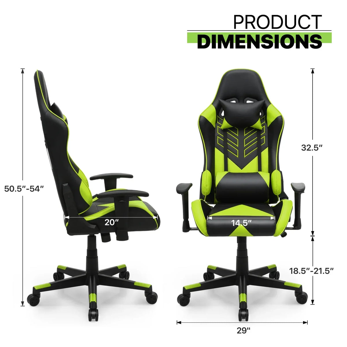 2026 NEW Magshion Ergonomic Gaming Chair, Comfortable Gaming Chair, Computer Chair Leather Desk Chair Adjustable Swivel Gaming Office Chair, Blue