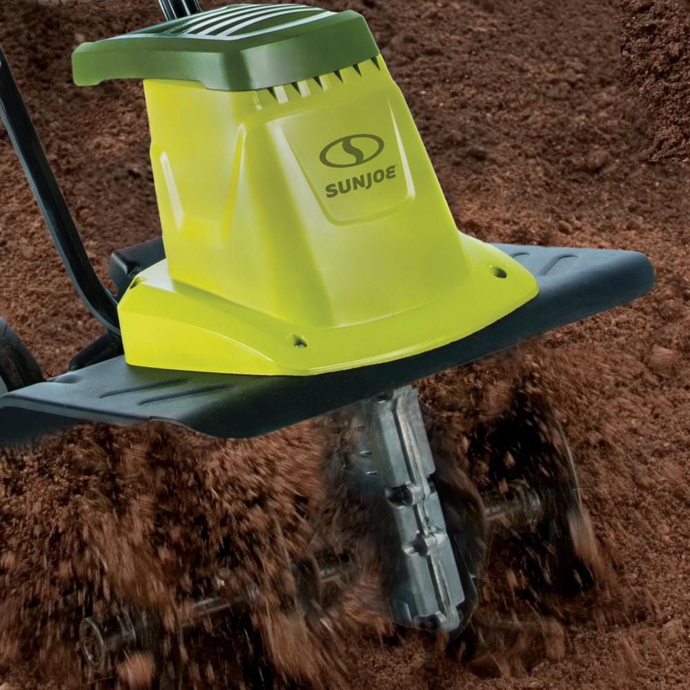 2026 NEW Sun Joe TJ602E Electric Garden Tiller/Cultivator, 12-Inch, 8 Amp
