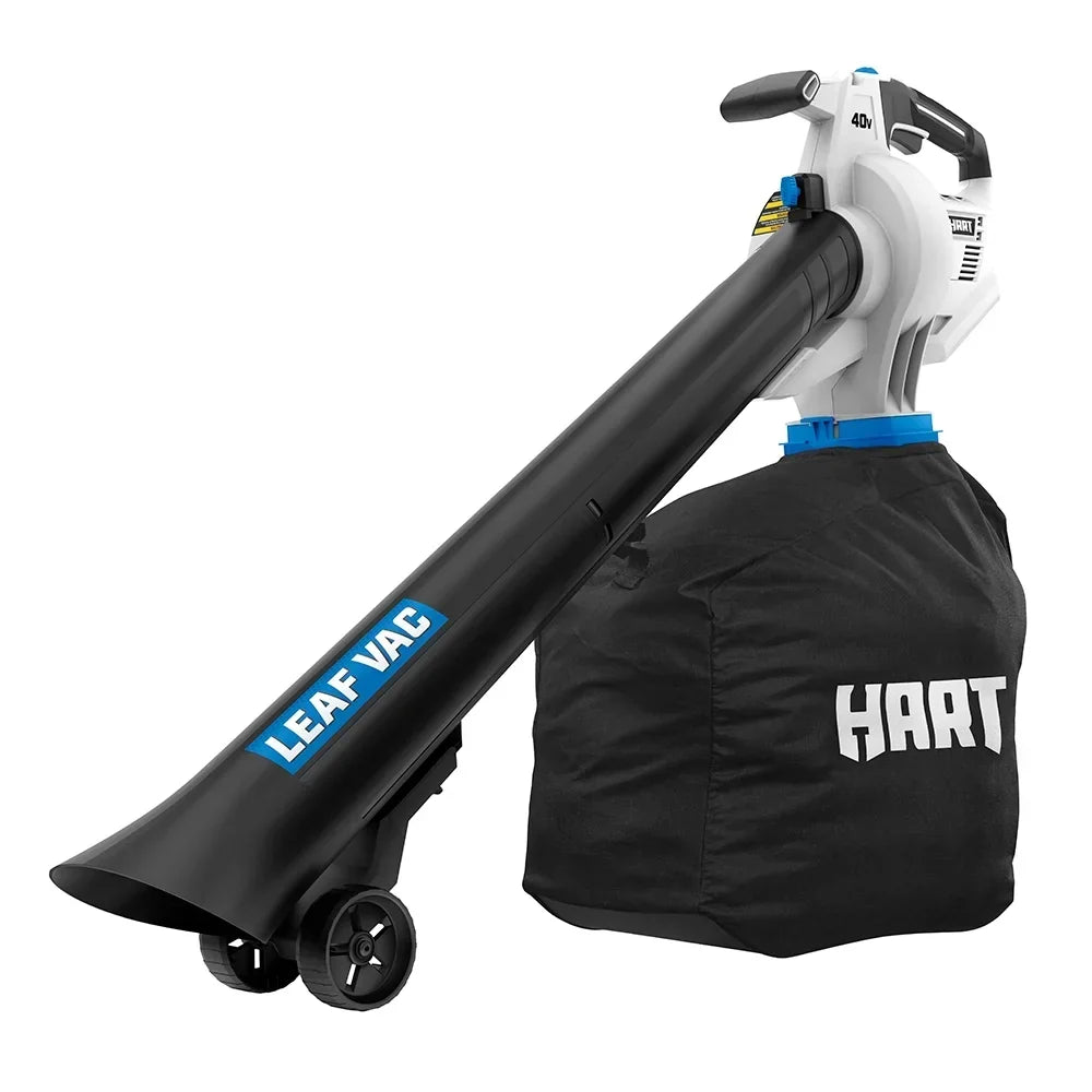 2026 NEW HART 40V Cordless Leaf Vacuum Kit, (1) 4.0Ah Lithium-Ion Battery
