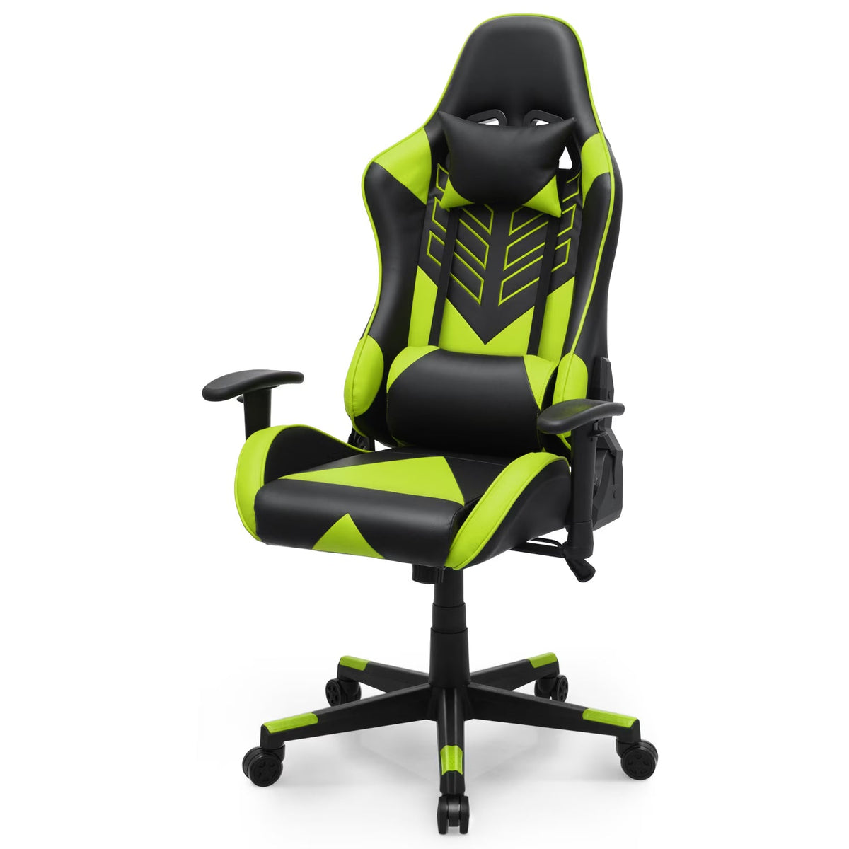 2026 NEW Magshion Ergonomic Gaming Chair, Comfortable Gaming Chair, Computer Chair Leather Desk Chair Adjustable Swivel Gaming Office Chair, Blue
