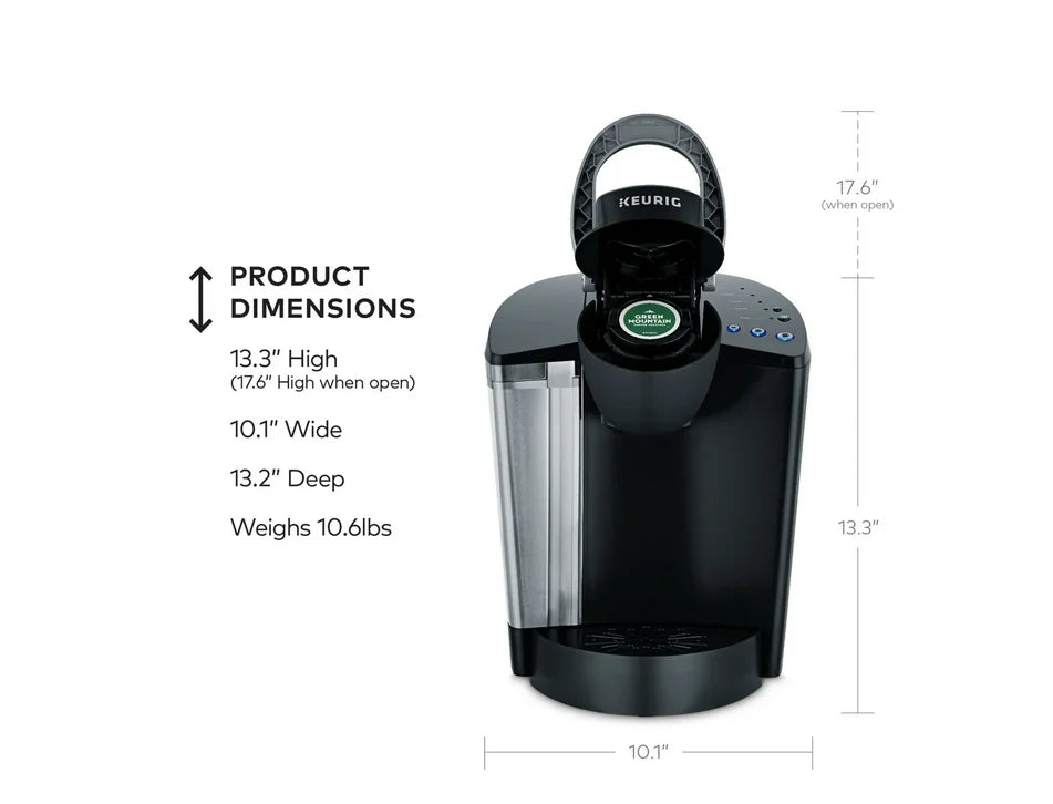 2026 NEW Restored Keurig K-Classic Single Serve K-Cup Pod Coffee Maker, Black (Refurbished)