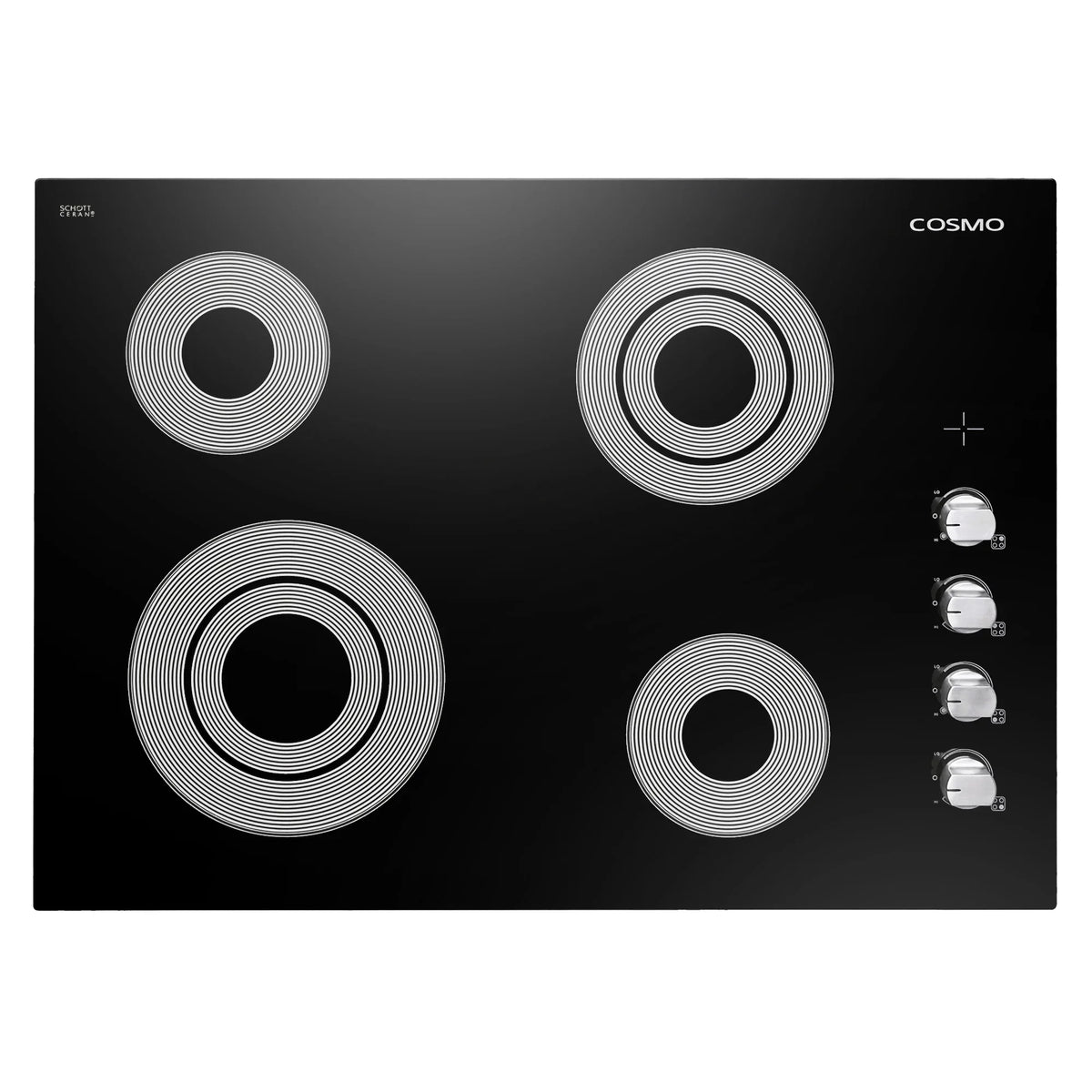 2026 NEW Cosmo 5 Piece Kitchen Appliance Package With 30" Electric Cooktop 24" Single Electric Wall Oven 30" Over-the-range Microwave French Door Refrigerator & 24" Built-in Fully Integrated Dishwasher