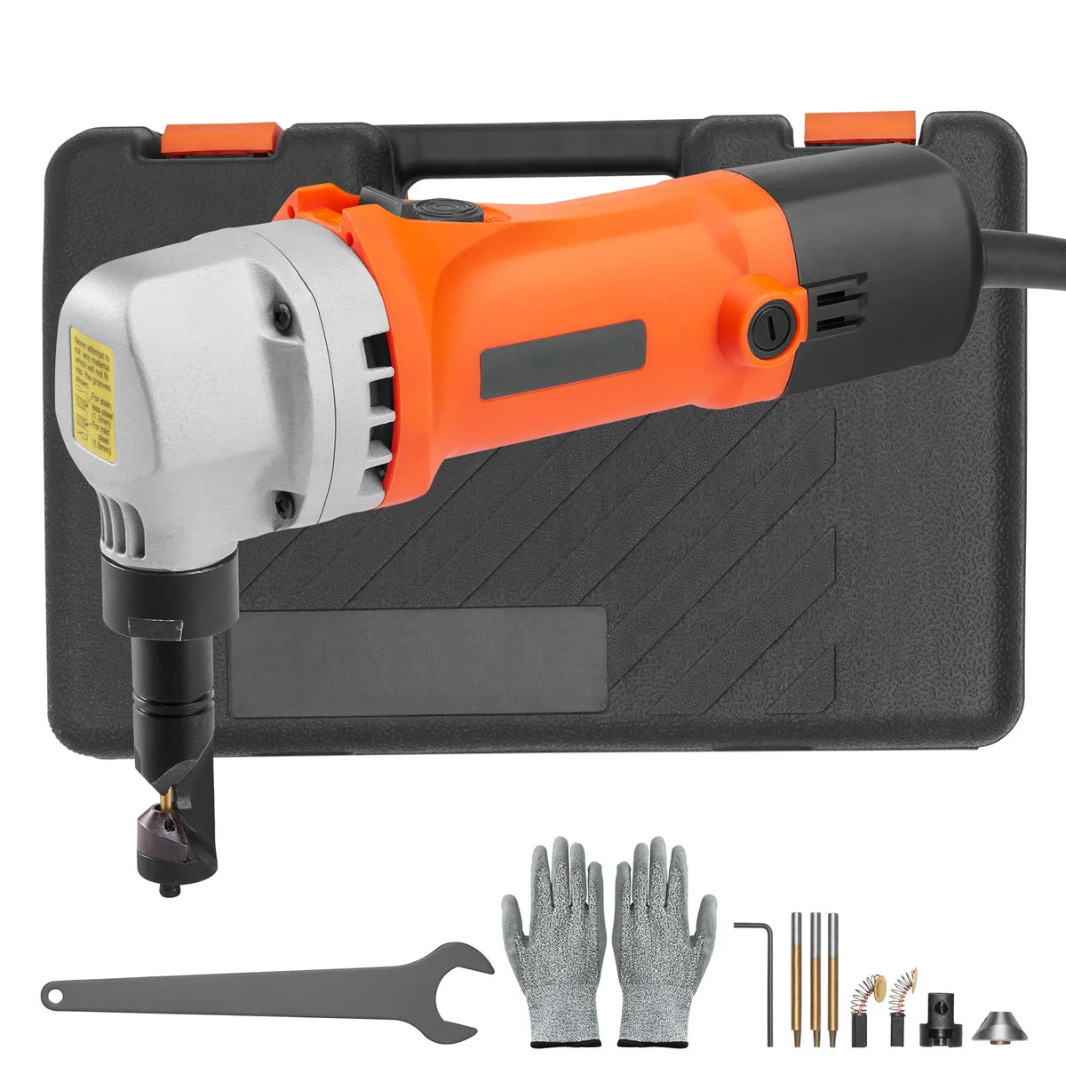 2026 NEW KFFKFF Sheet Metal Nibbler, 550W Powerful 2200 RPM High Speed, 360 Degree Rotation Electric Nibbler Metal Cutter