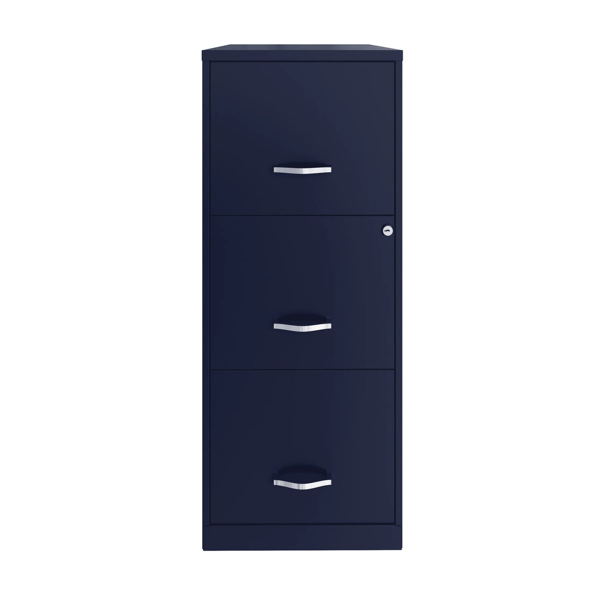 2026 NEW Space Solutions 18" Deep 3 Drawer Smart Letter Width Vertical File Cabinet, Navy