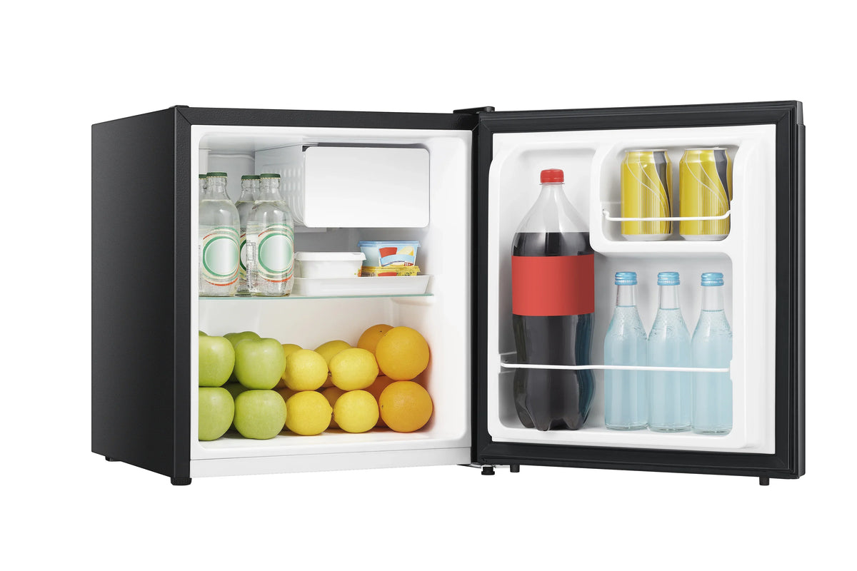 2026 NEW Hisense 1.6 Cu ft Single Door Mini Fridge, Black, Energy Star, 1 Year Warranty, WMS017M6XBE New