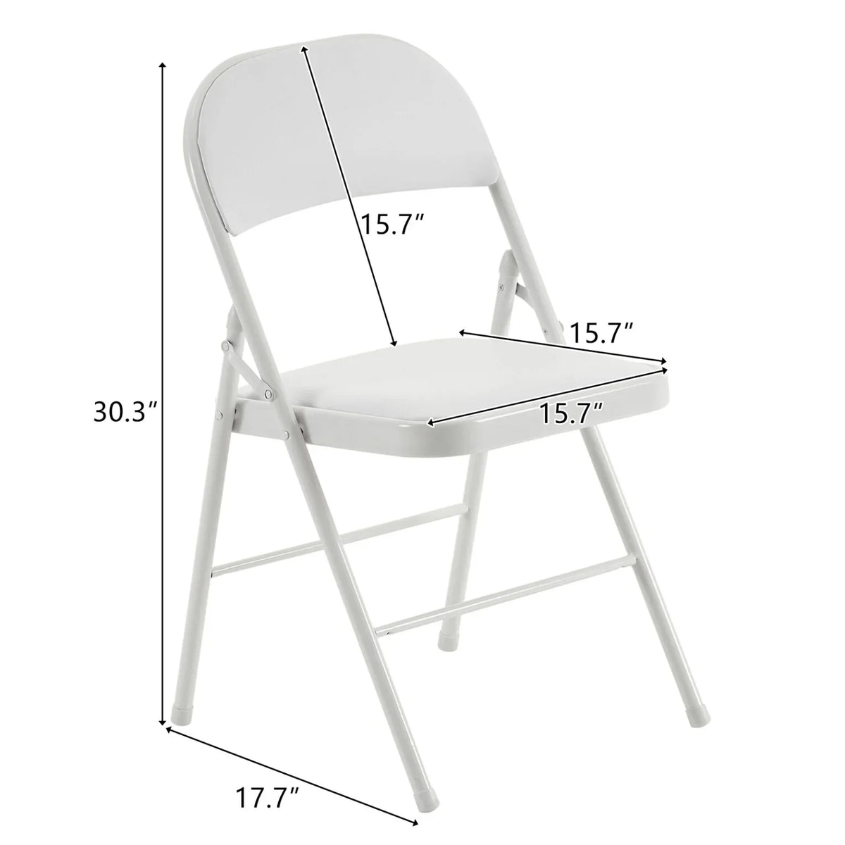 2026 NEW 6 Pack Gray Folding Chairs with Padded Seats, Portable Stackable Foldable Chairs for Indoor & Outdoor, Commercial Seat with Metal Frame for Events Office Wedding Party, 330lbs Capacity