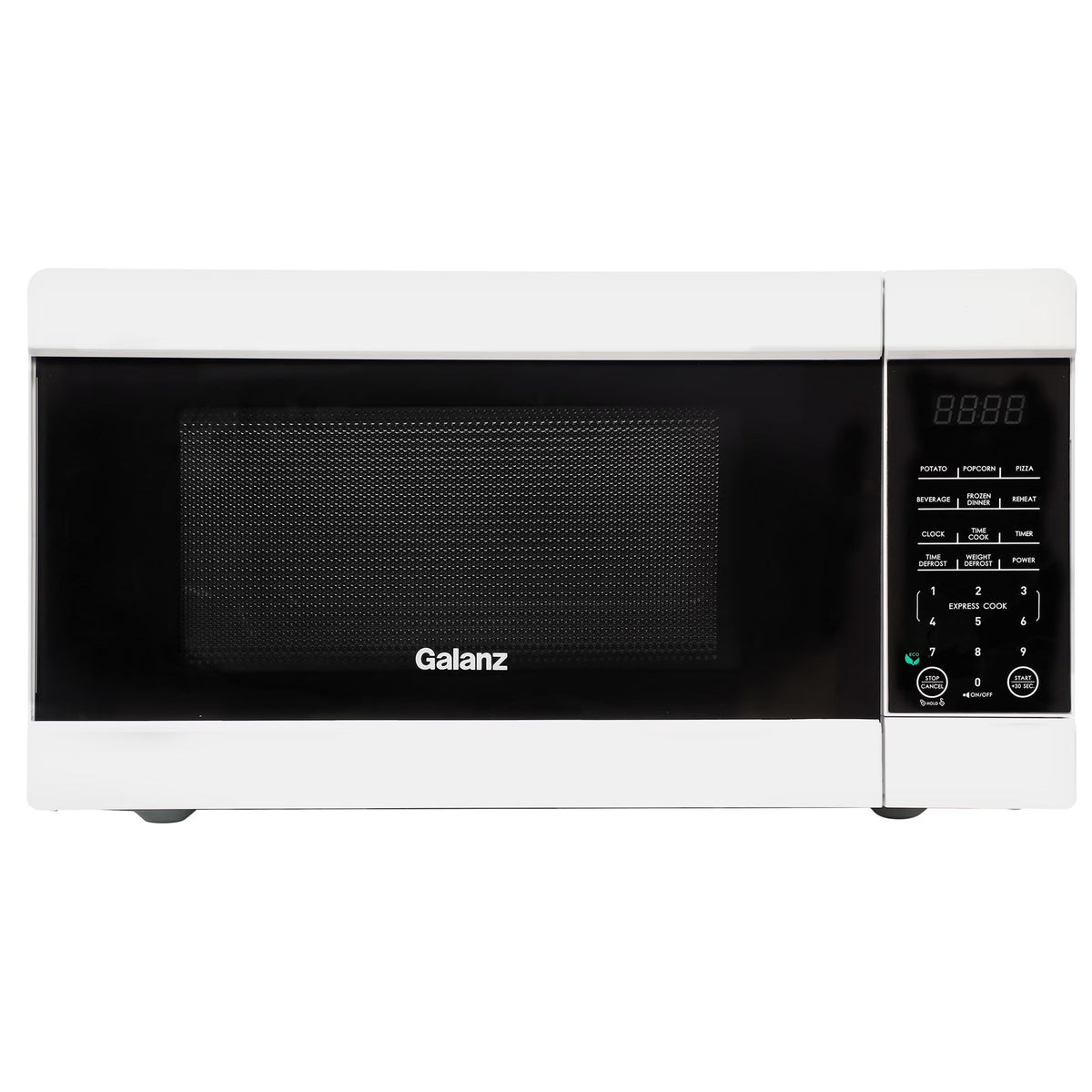 2026 NEW Galanz 1.1 cu ft 1000W Countertop Microwave Oven in White with One Touch Express Cooking
