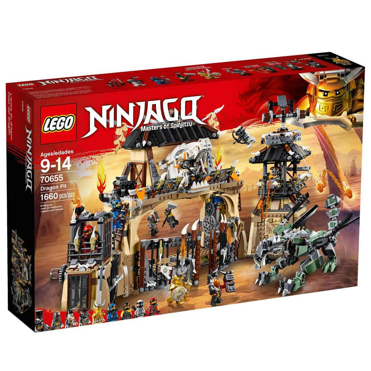 2026 NEW LEGO Ninjago Dragon Pit 70655 Ninja Dragon Building Toy