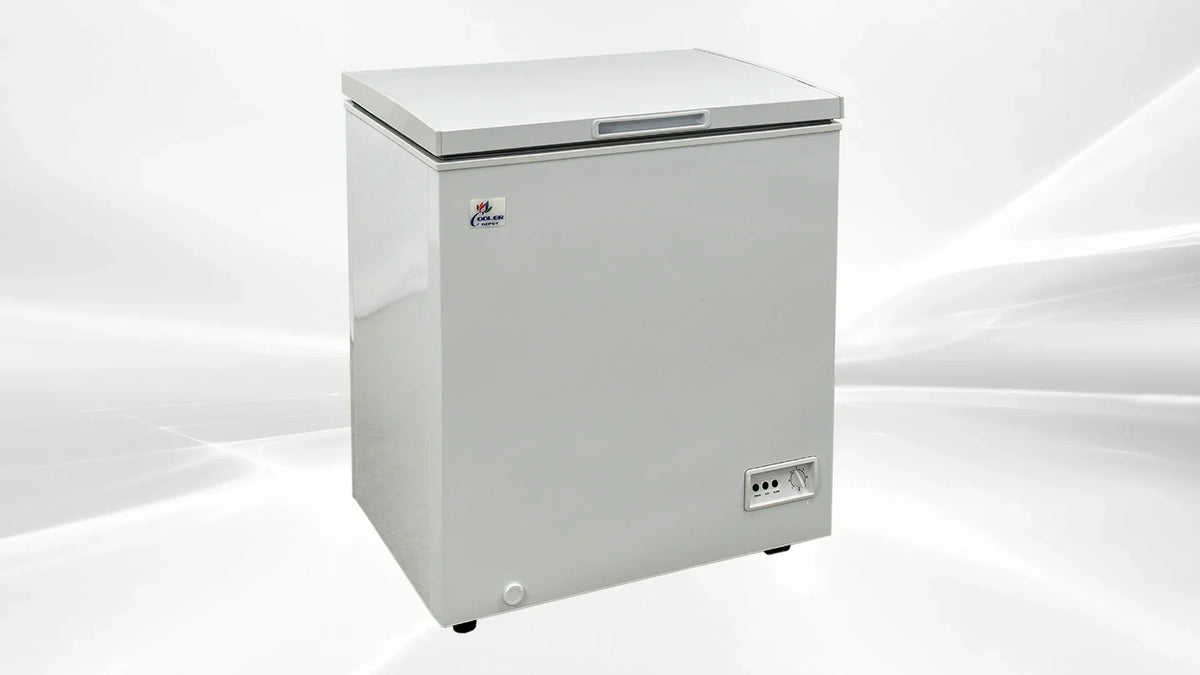 2026 NEW 5 Cu ft 30 " Commercial Freezer Chest freezer White Stand Alone Solid Flat Top w/Storage Baskets