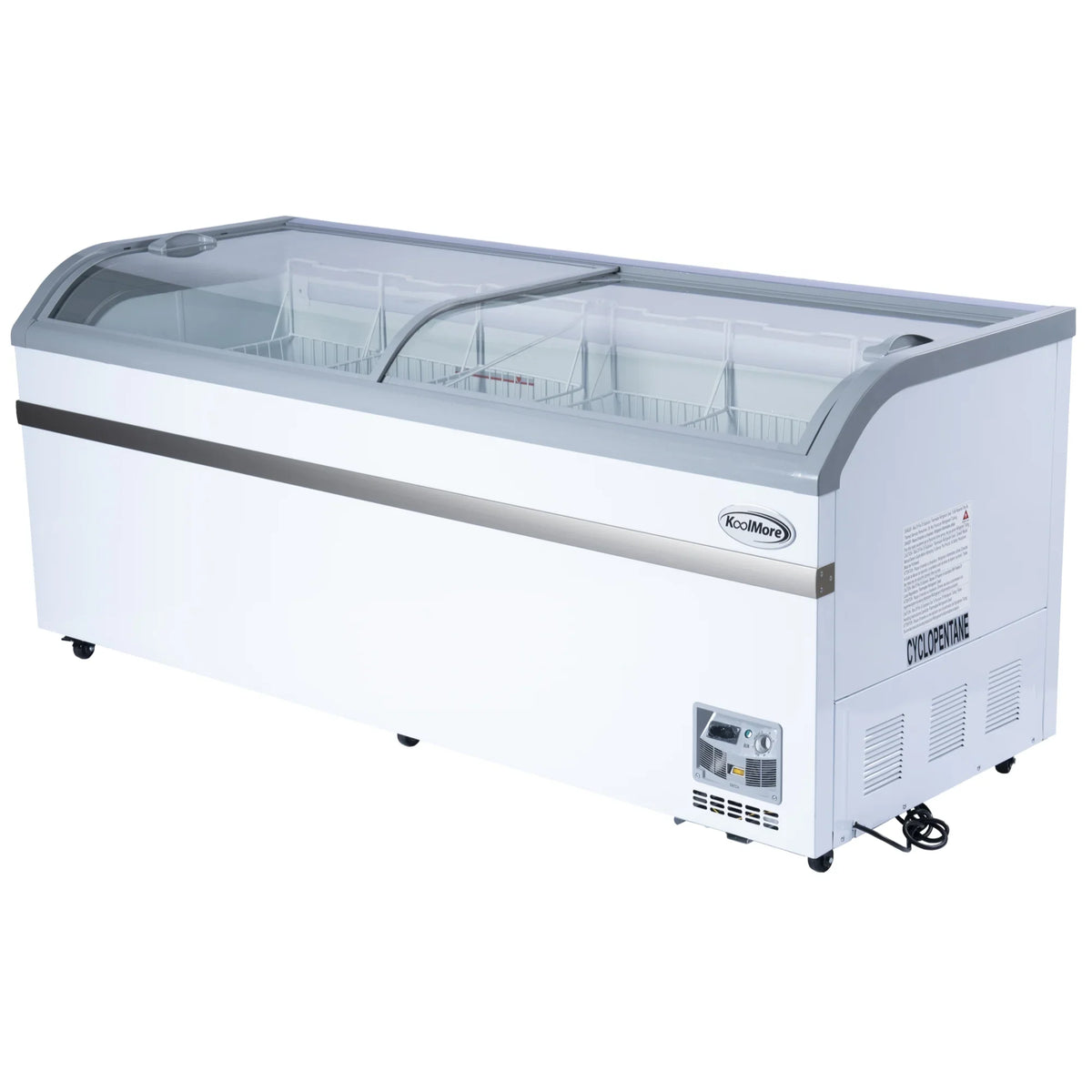 2026 NEW 65 Inch Manual Defrost Island Chest Freezer 16 cu. ft. Capacity in White