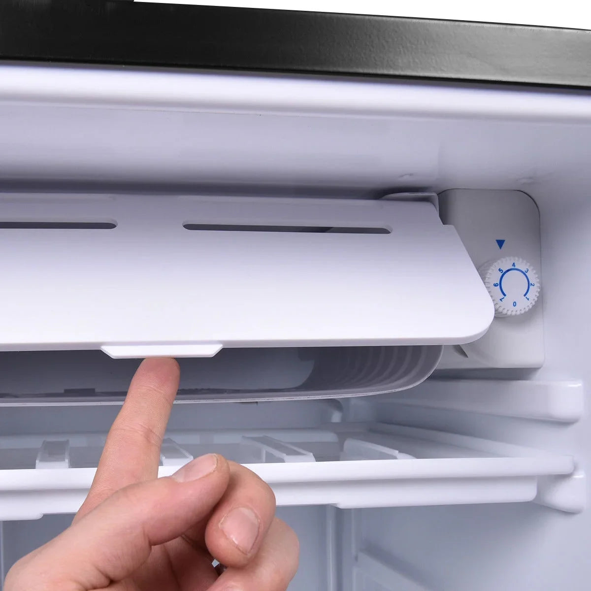 2026 NEW Costway 3.2 Cu.Ft. Compact Refrigerator Mini Dorm Small Fridge Freezer Reversible Door