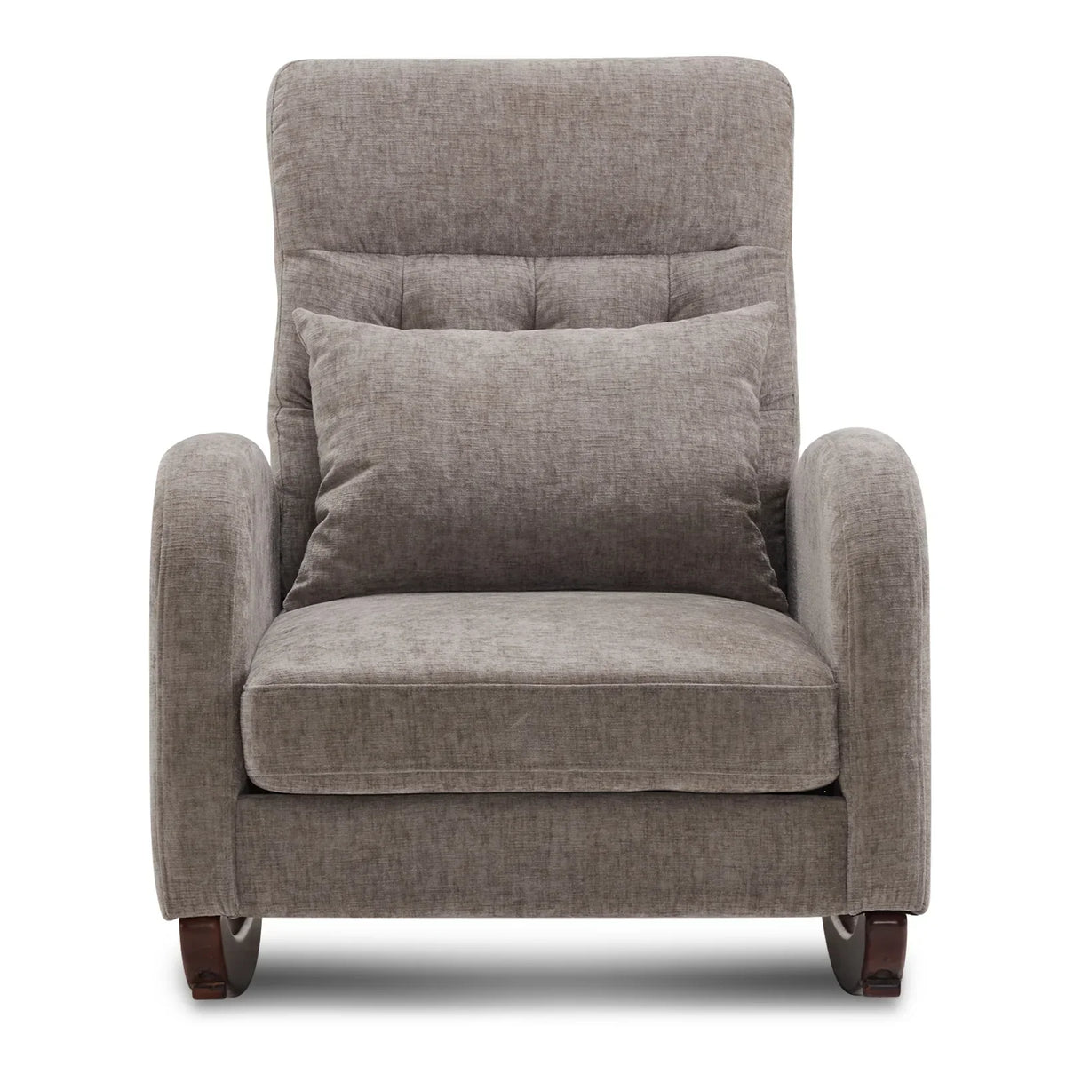 2026 NEW Ktaxon Rocking Accent Chair Glider Reading Chair Comfy Teddy Velvet Upholstered Single Sofa Rocker for Living Room, Nursery, Bedroom Beige