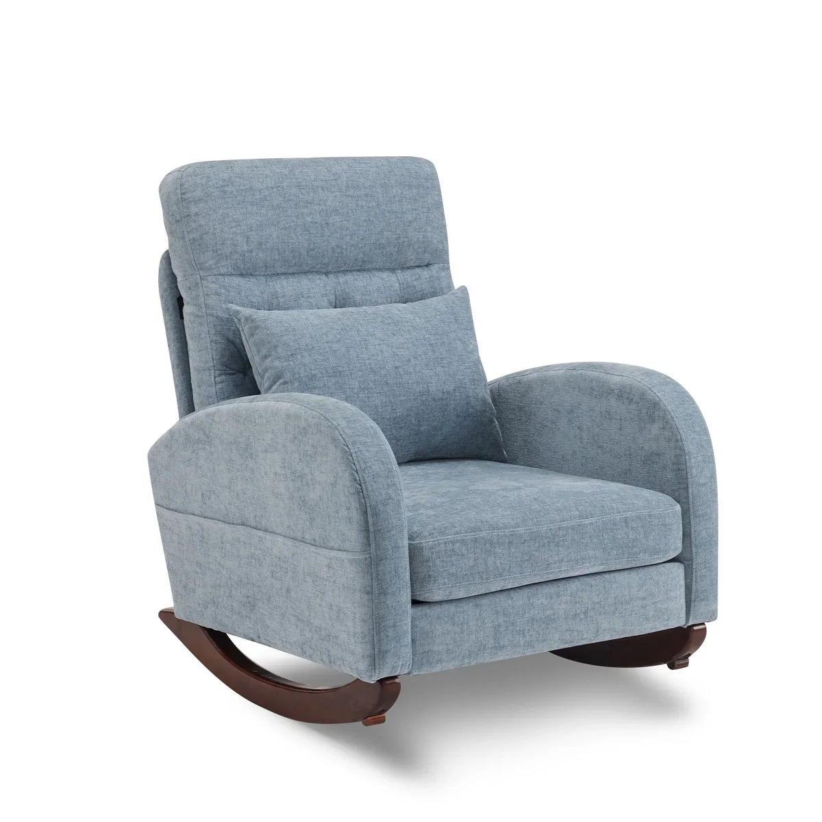 2026 NEW Ktaxon Rocking Accent Chair Glider Reading Chair Comfy Teddy Velvet Upholstered Single Sofa Rocker for Living Room, Nursery, Bedroom Beige