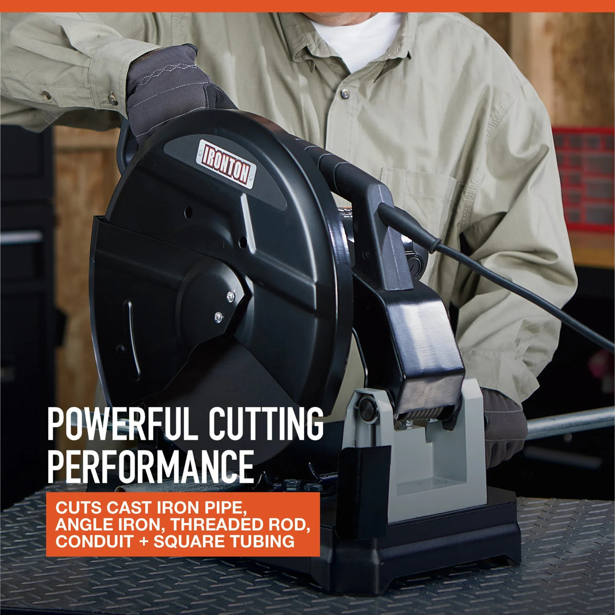 2026 NEW Ironton 14in. Chop Saw, 15 Amps, 5 HP