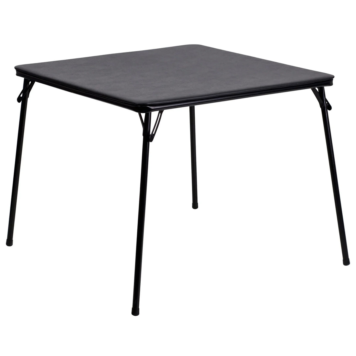 2026 NEW Emma + Oliver 5 Piece Black Folding Game Room Card Table and Chair Set
