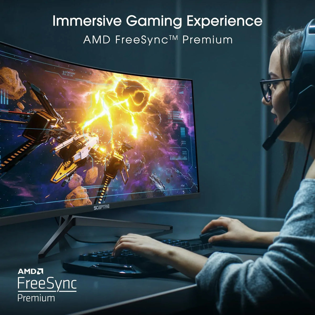 Sceptre 34 Inch 165Hz Curved Ultrawide WQHD Monitor sgtnighsdesigns