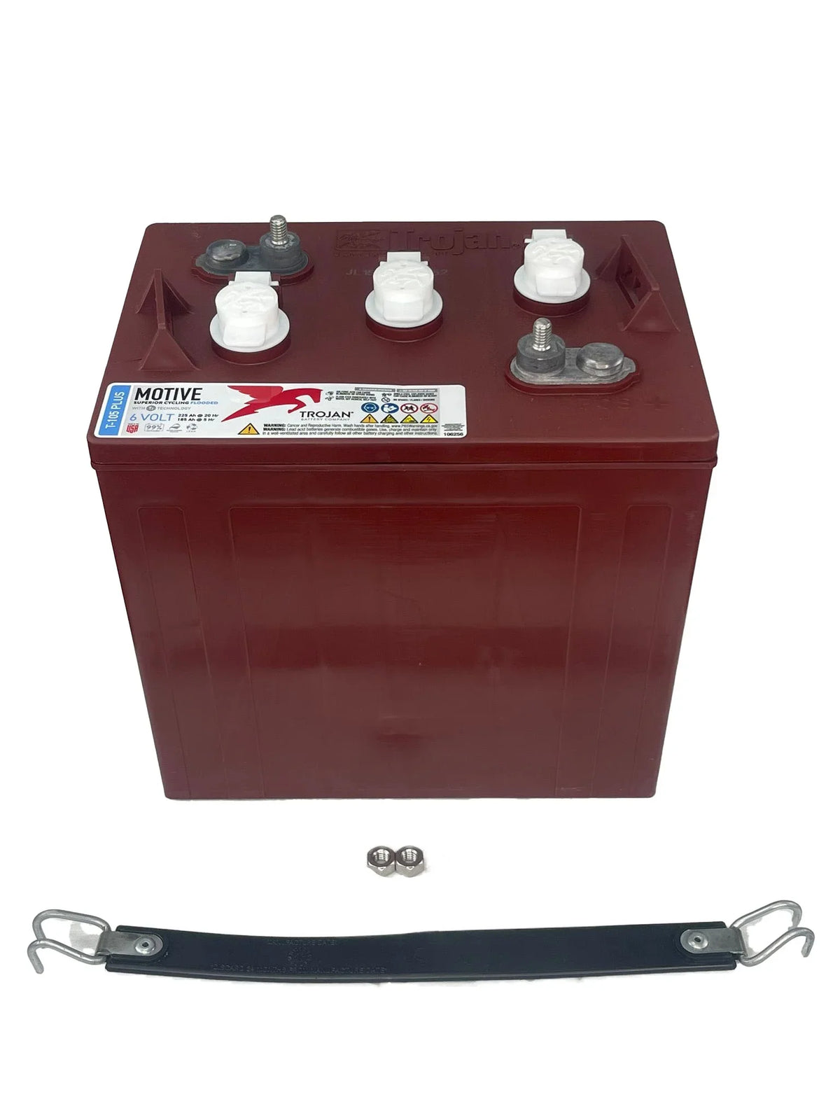 2026 NEW Trojan T-105 Plus 6 Volt (Pack of 4) Deep Cycle Golf Cart Batteries, Rechargeable