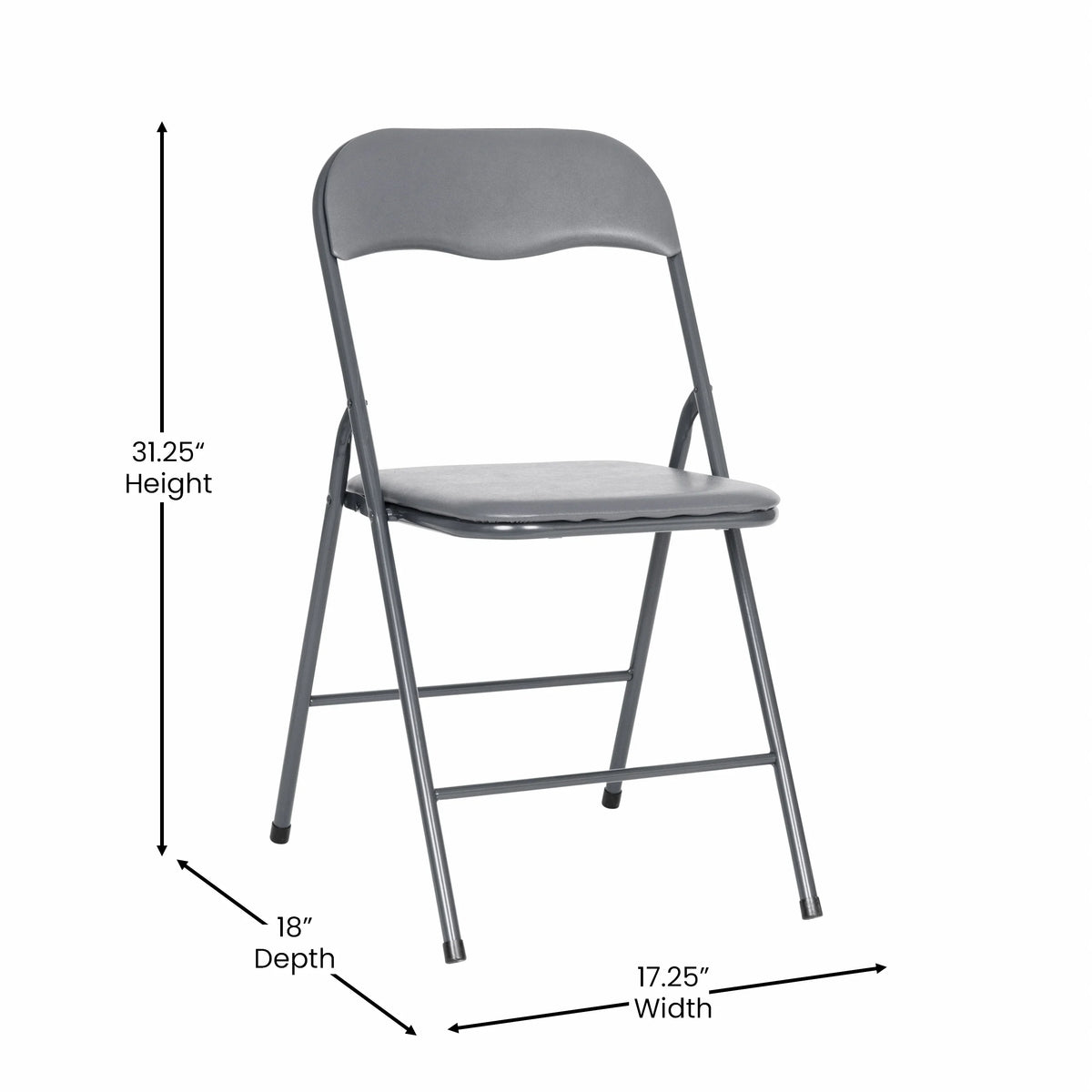 2026 NEW Emma + Oliver 5 Piece Black Folding Game Room Card Table and Chair Set