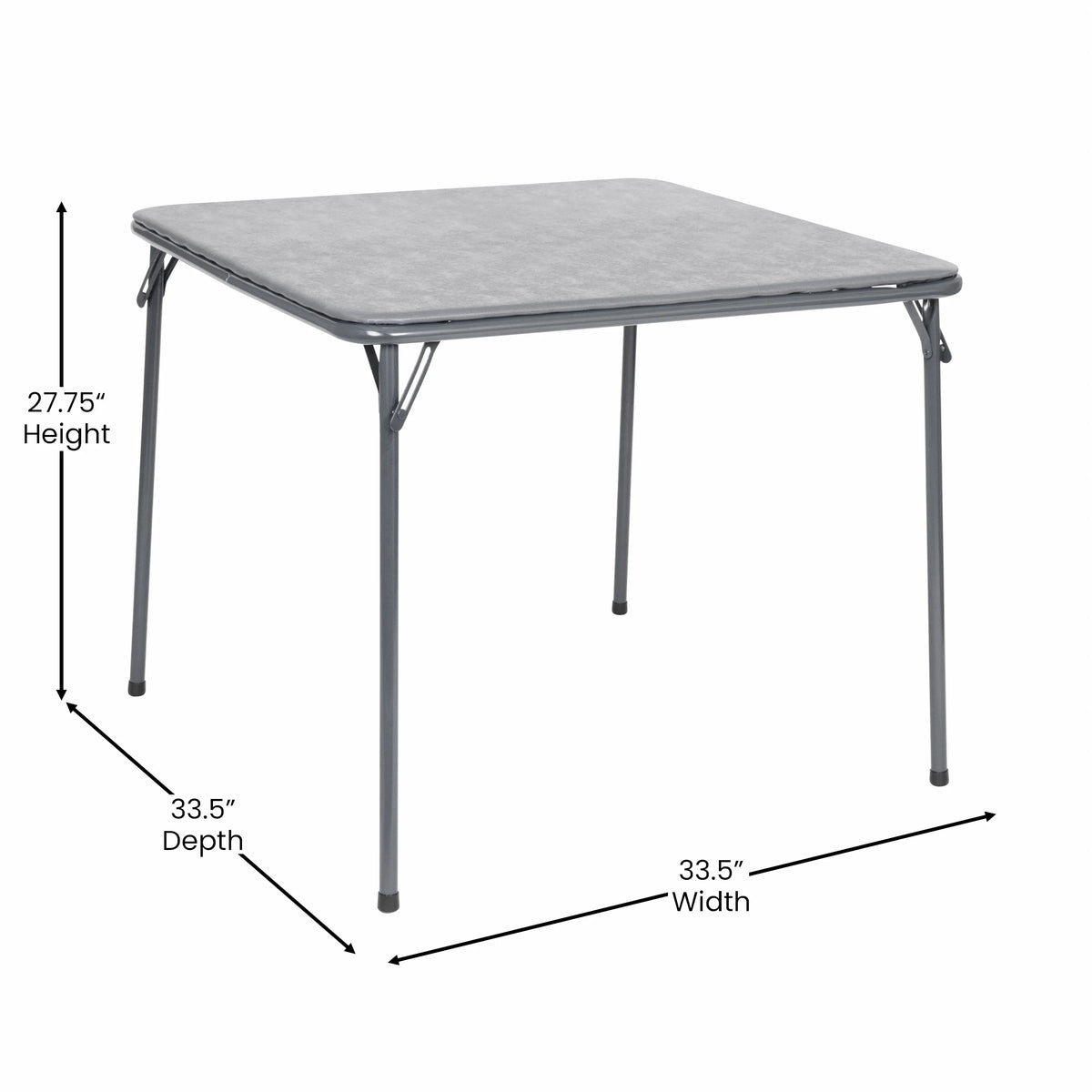 2026 NEW Emma + Oliver 5 Piece Black Folding Game Room Card Table and Chair Set