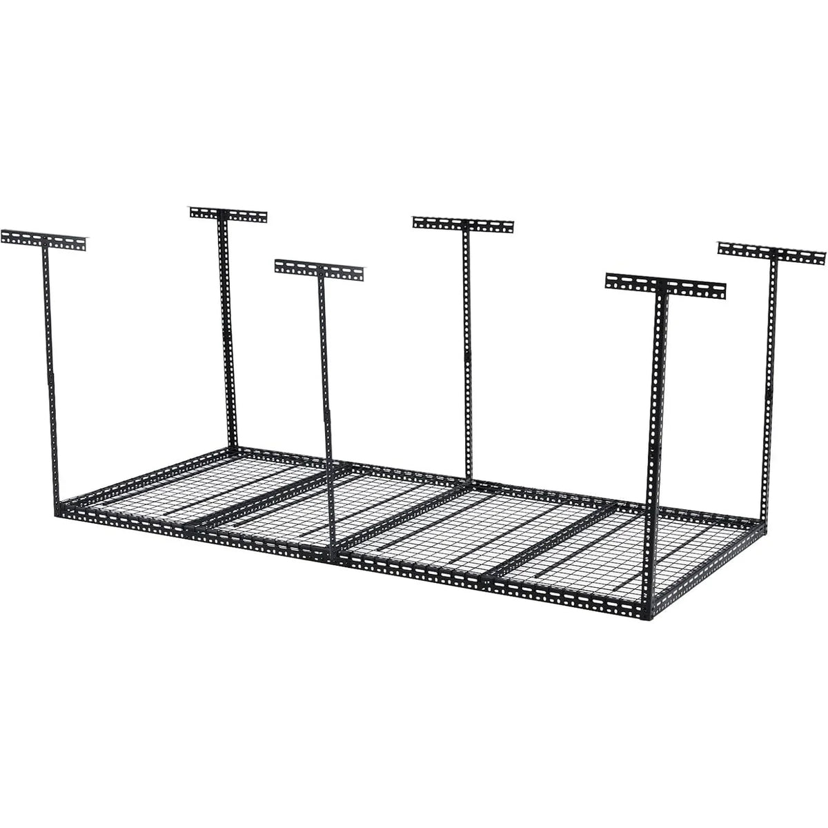 2026 NEW Pinypikaka 4'x8' Overhead Garage Storage Rack, 22"-40" Height Adjustable Ceiling Storage Rack 660lbs Weight Capacity