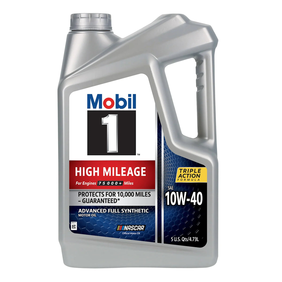 2026 NEW Mobil 1 High Mileage Full Synthetic Motor Oil 10W-40, 5 Quart (Pack of 3)