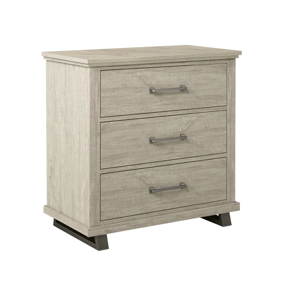2026 NEW FESTIVO 32 inch Wide 3-Drawer Bedroom Nightstand with Elevated Metal Legs - Beige
