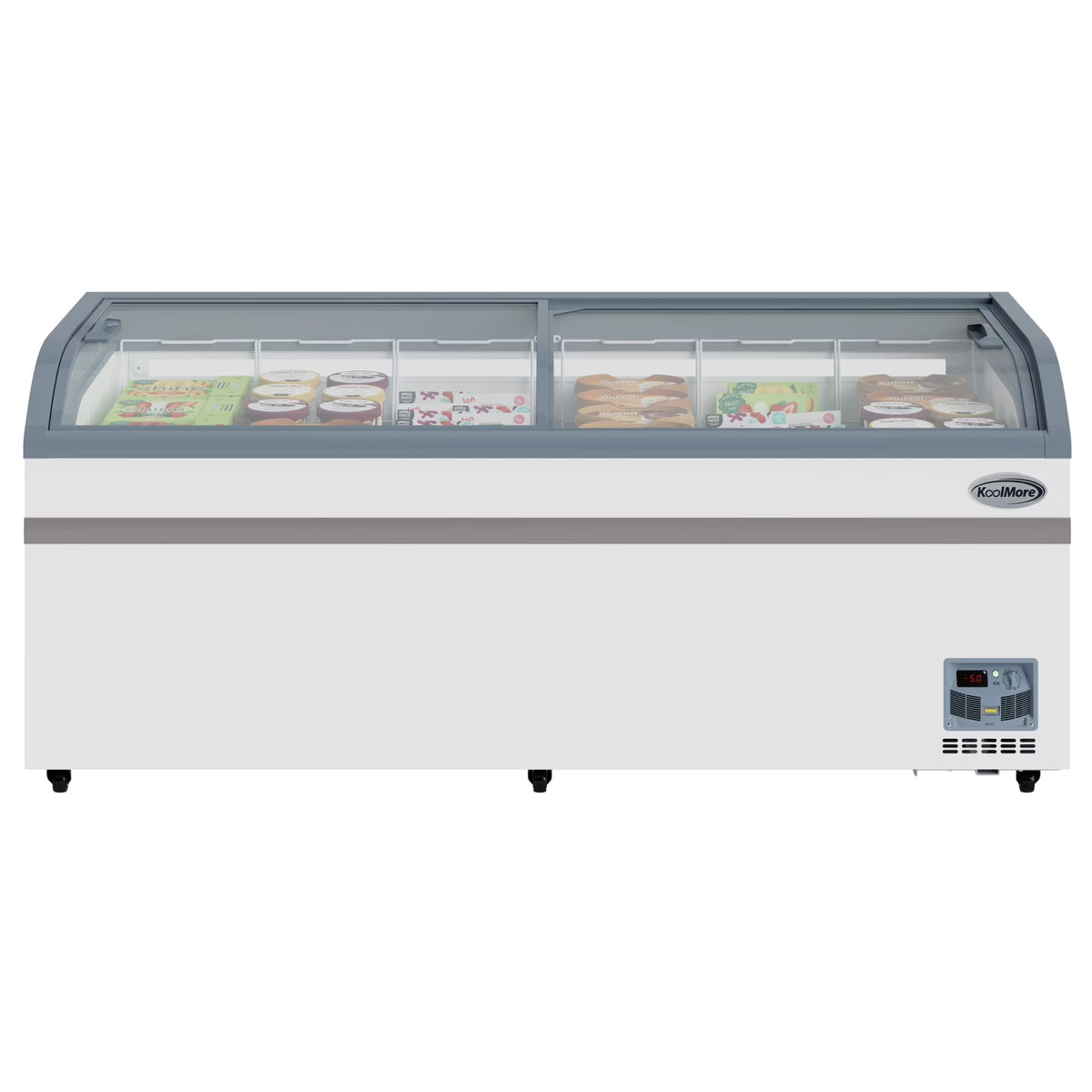 2026 NEW 65 Inch Manual Defrost Island Chest Freezer 16 cu. ft. Capacity in White