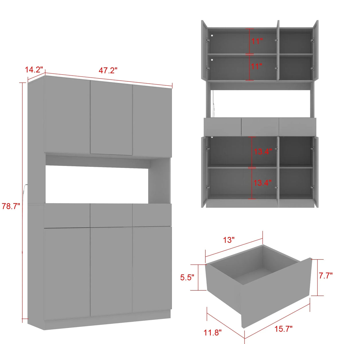 2026 NEW KULAGAGA Bookcases Organizer with LED Lights, Heavy Duty Display Cabinet with Glass Door for Living Room, 31.5" Wide